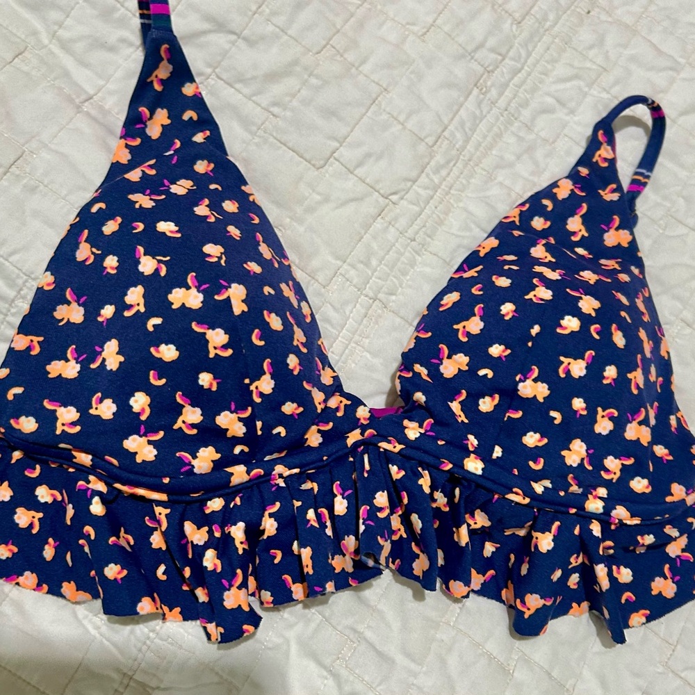 Maaji Floral Ruffle Bikini Top